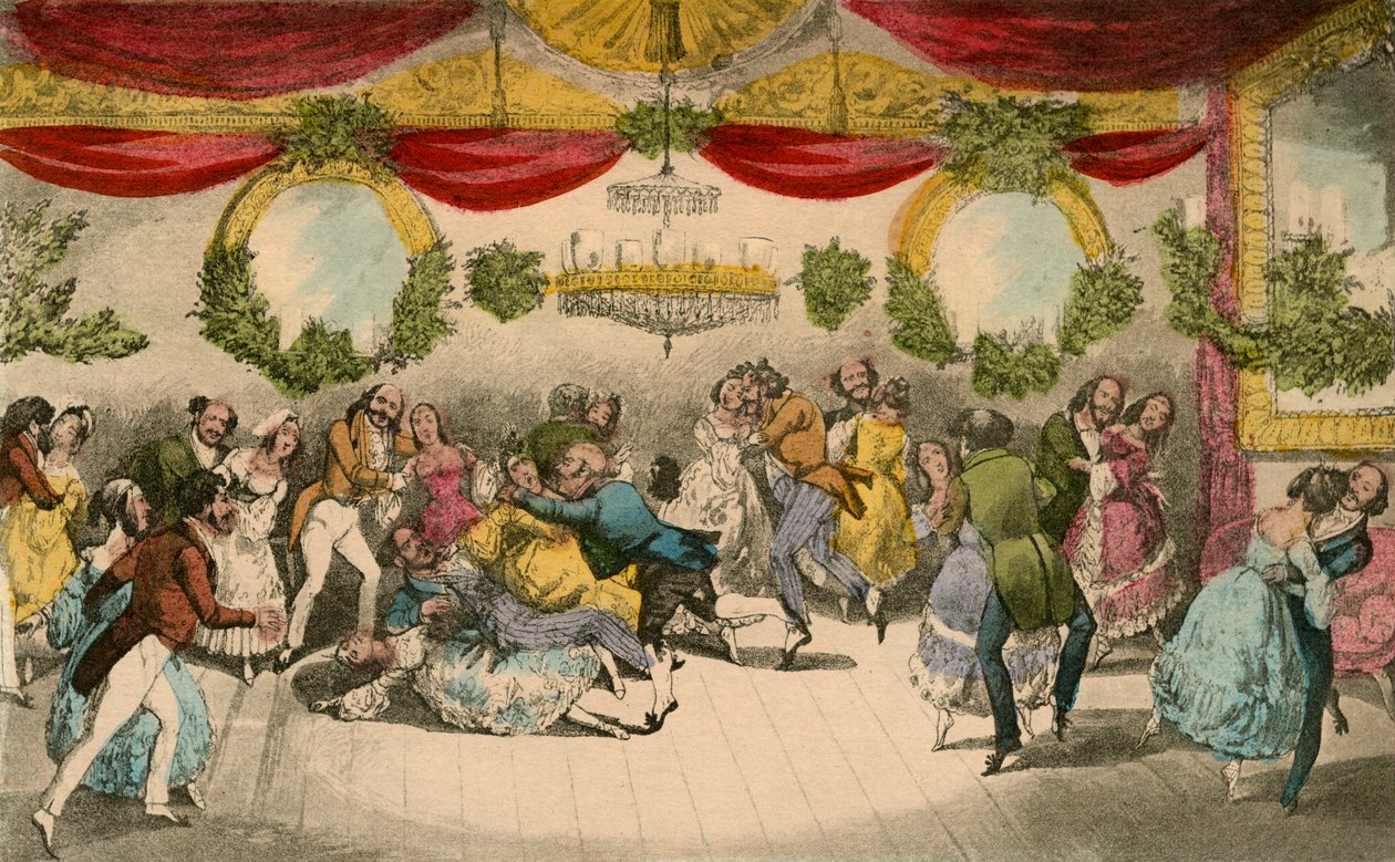 السيد جوروكس يصنع فو باس في كرة الكونتيسة دي جاكسون ، 1838 بواسطة هنري توماس الكين