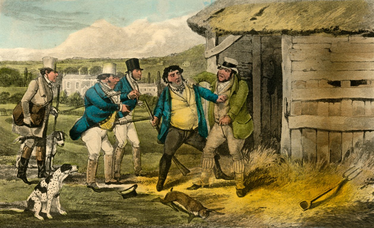 يهاجم Squire Cheatums Keeper قاتل Tom Old ، 1838 بواسطة هنري توماس الكين