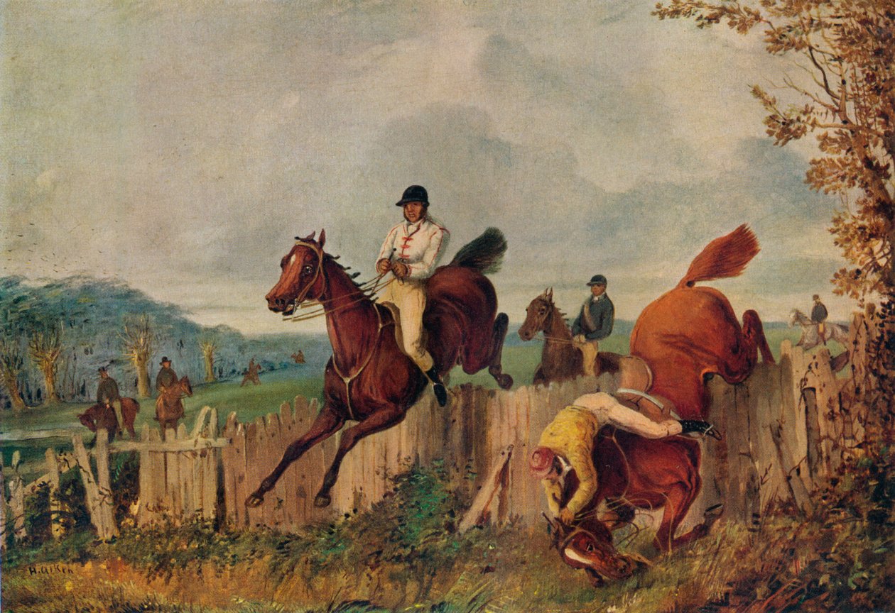 Steeplechasing ، c1805-1851 ، 1924 بواسطة هنري توماس الكين