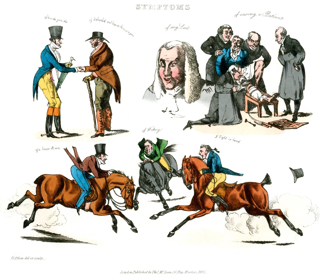 أعراض أن تكون مسليا ، 1822. بواسطة هنري توماس الكين