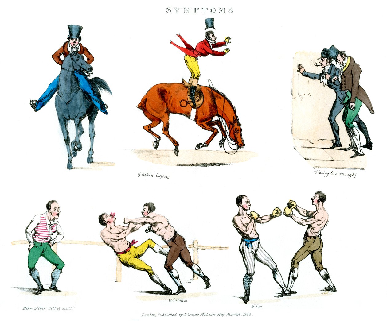 أعراض أن تكون مسليا ، 1822. بواسطة هنري توماس الكين