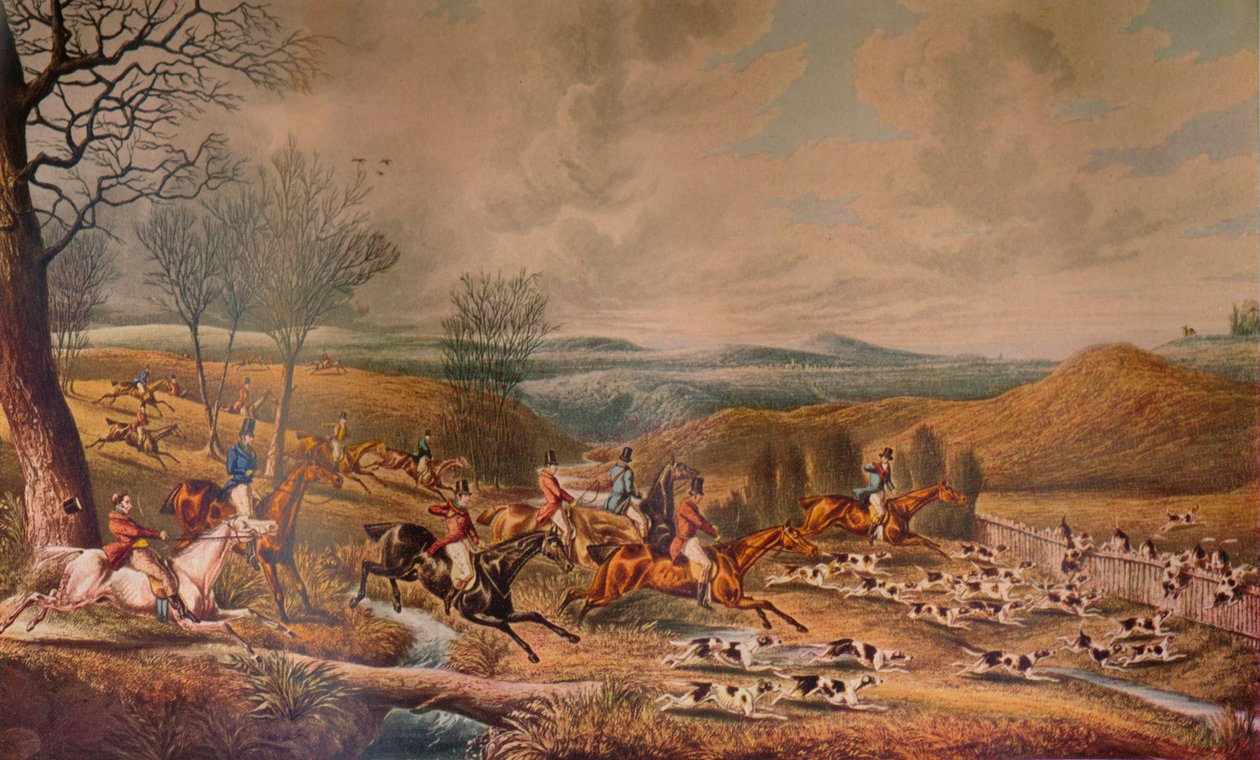 The Chase of the Roebuck ، ١٨٣٤ ، ١٩٣٦ بواسطة هنري توماس الكين