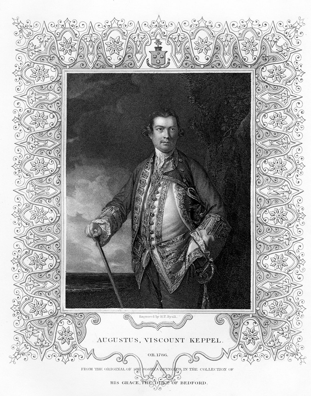 أغسطس كيبل ، فيكونت كيبل ، 1725-1786 ، القرن التاسع عشر. بواسطة هنري توماس ريال
