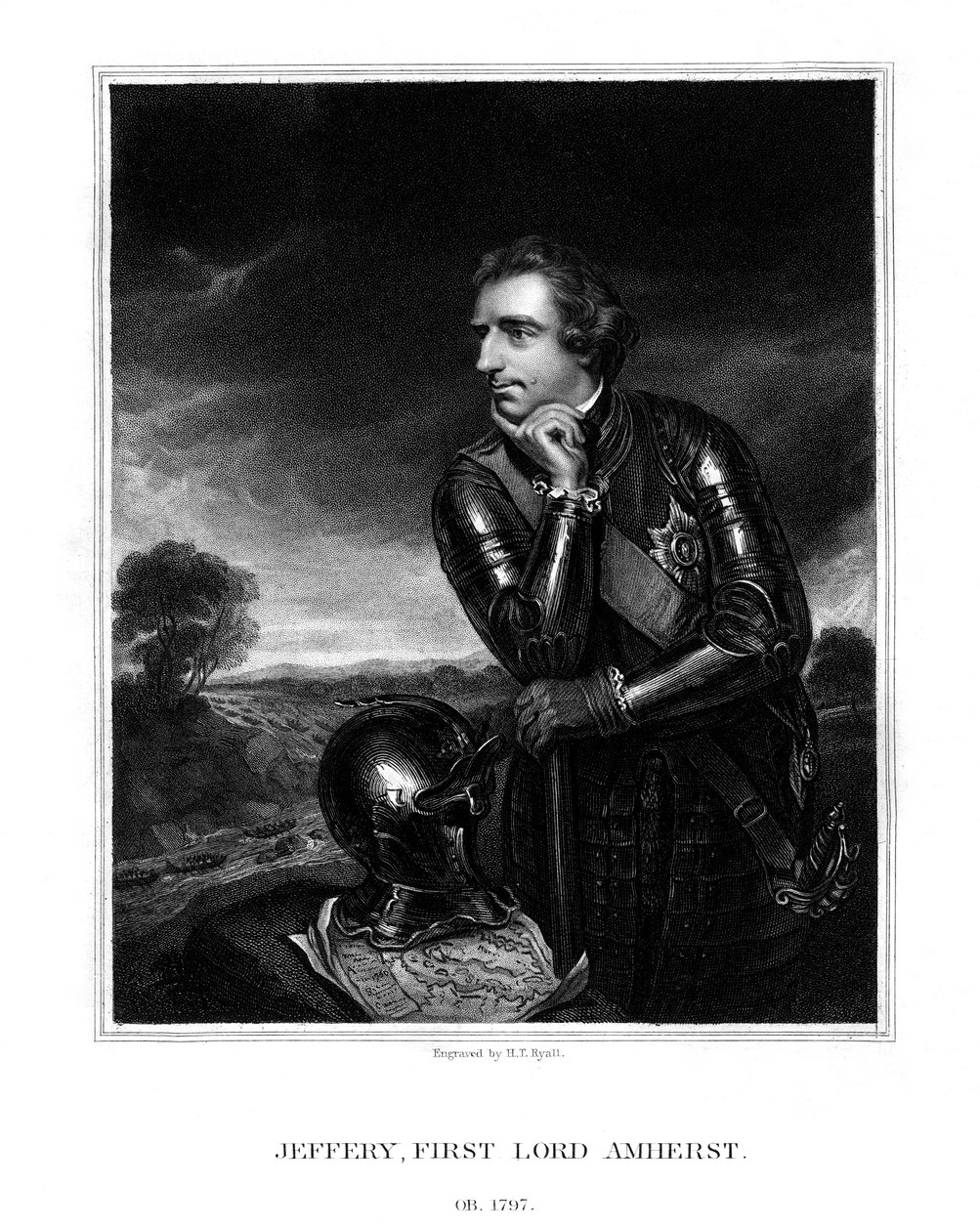 جيفري أمهيرست ، البارون الأول أمهرست ، القائد العام للجيش البريطاني ، 1832. بواسطة هنري توماس ريال