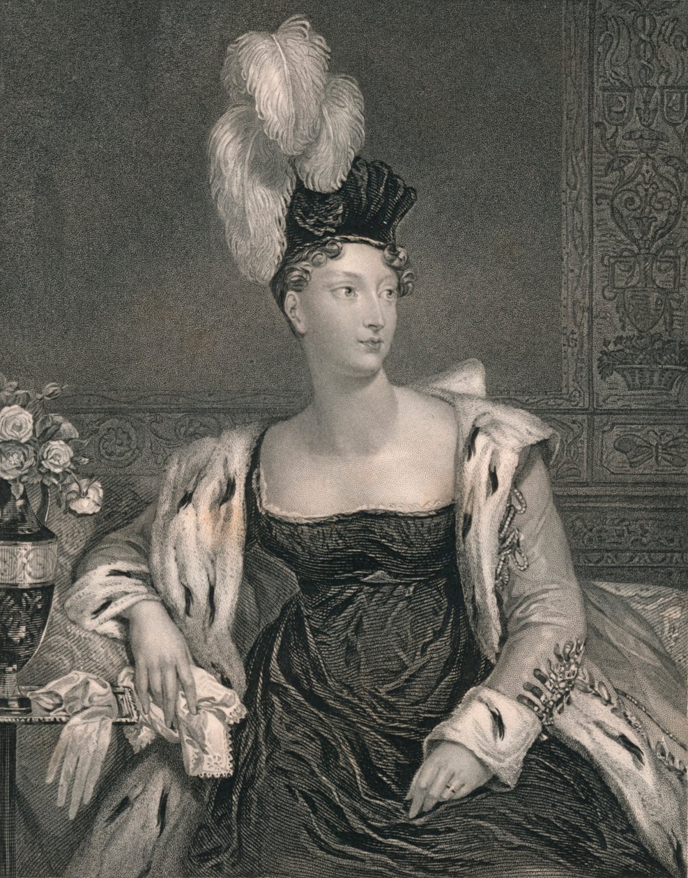 الأميرة شارلوت ، ويلز ، c1817 ، أوائل منتصف القرن التاسع عشر. بواسطة هنري توماس ريال