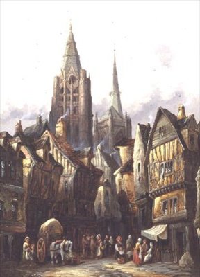 Caudebec sur Seine ، 1886 بواسطة هنري توماس شافر