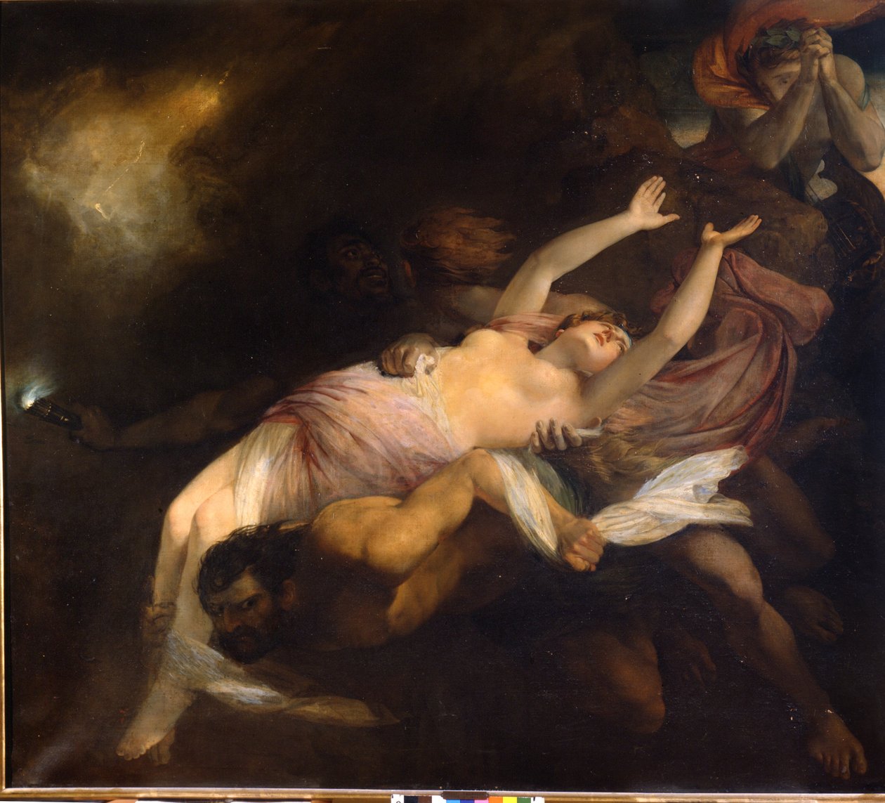 اختطف Eurydice في Orphee ، Henry Thomson (1773-1843) ، لوحة زيتية. بواسطة هنري طومسون