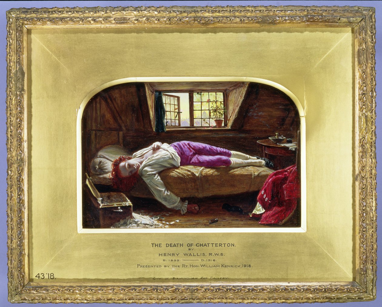 وفاة Chatterton ، ج 1856 بواسطة هنري واليس