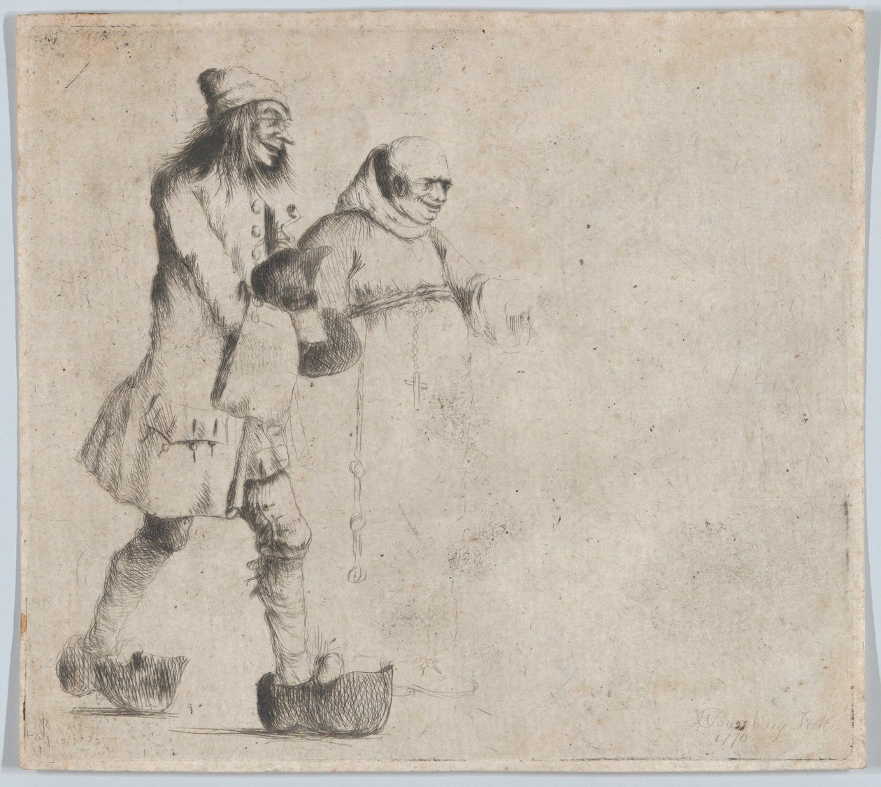 فلاح وراهب سعيد 1770. بواسطة هنري ويليام بنبري