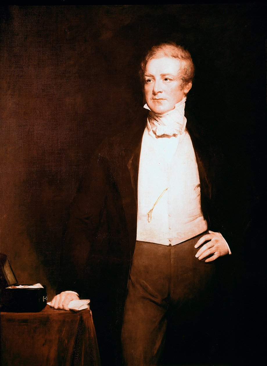 صورة للسير روبرت بيل (1788-1850) ، رسم سياسي رسم هنري ويليام بيكرسجيل (1782-1875) القرن التاسع عشر 240.7 × 147 سم ، لندن ، معرض الصور الوطني بواسطة هنري ويليام بيكرسجيل