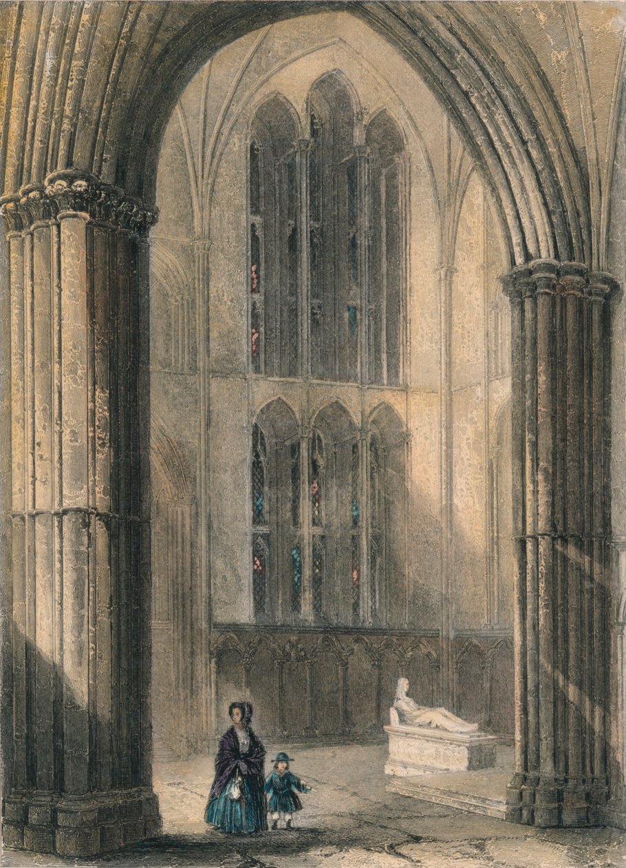 كاتدرائية ورسيستر: شمال Transpt of Choir ، 1836 بواسطة هنري وينكلز