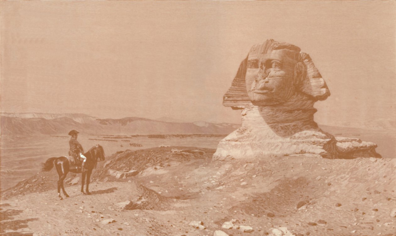 بونابرت قبل أبو الهول ، 1886 ، 1896 بواسطة هنري وولف