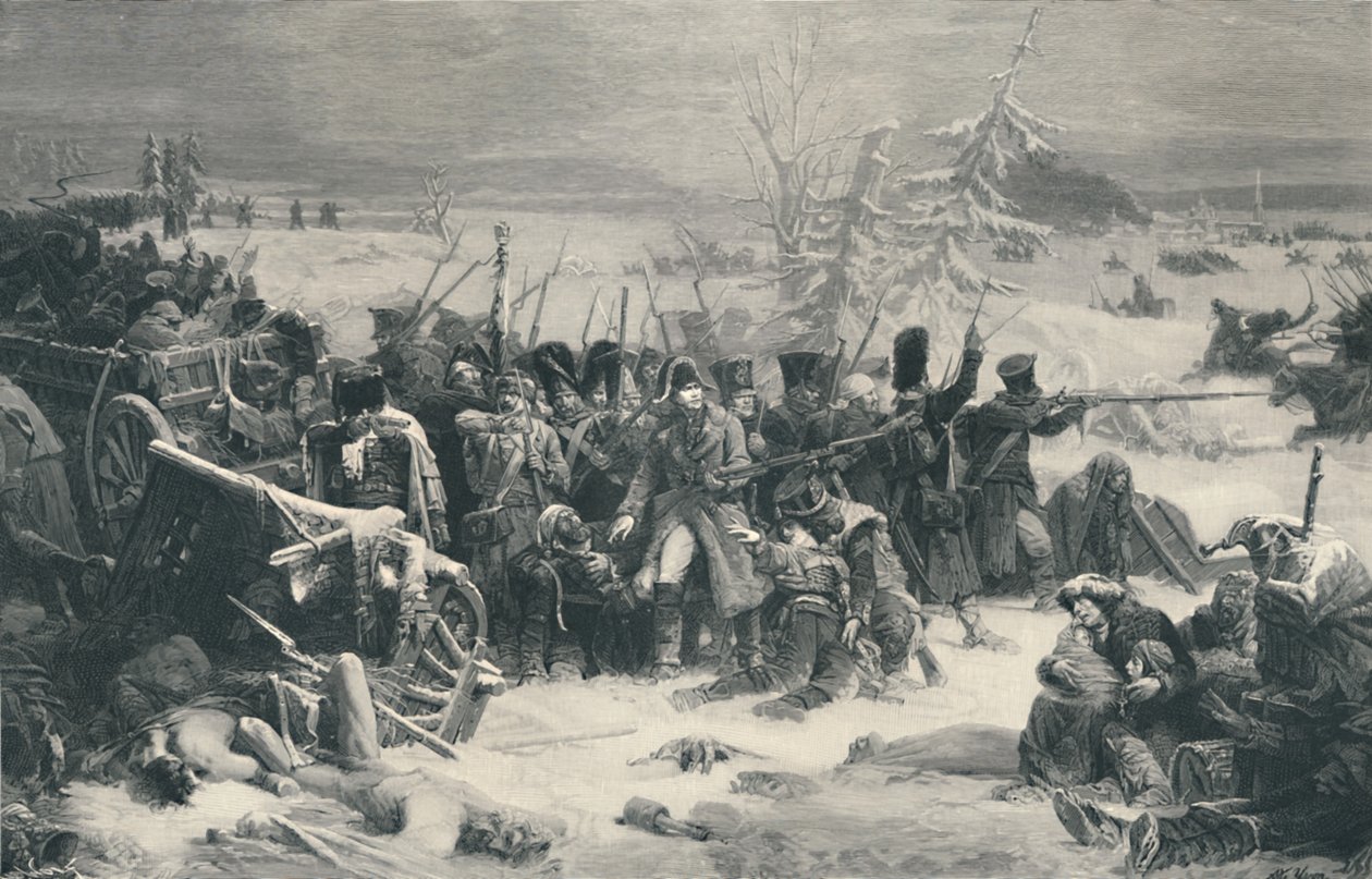 المارشال ني الحفاظ على الحرس الخلفي للجيش الكبير ، 1812 ، 1896. بواسطة هنري وولف