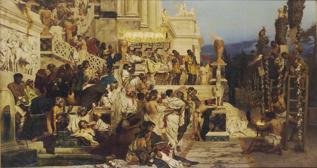 قيادة النور المسيحية. نيروس تورشس ، 1882 بواسطة هنريك سيميردزكي