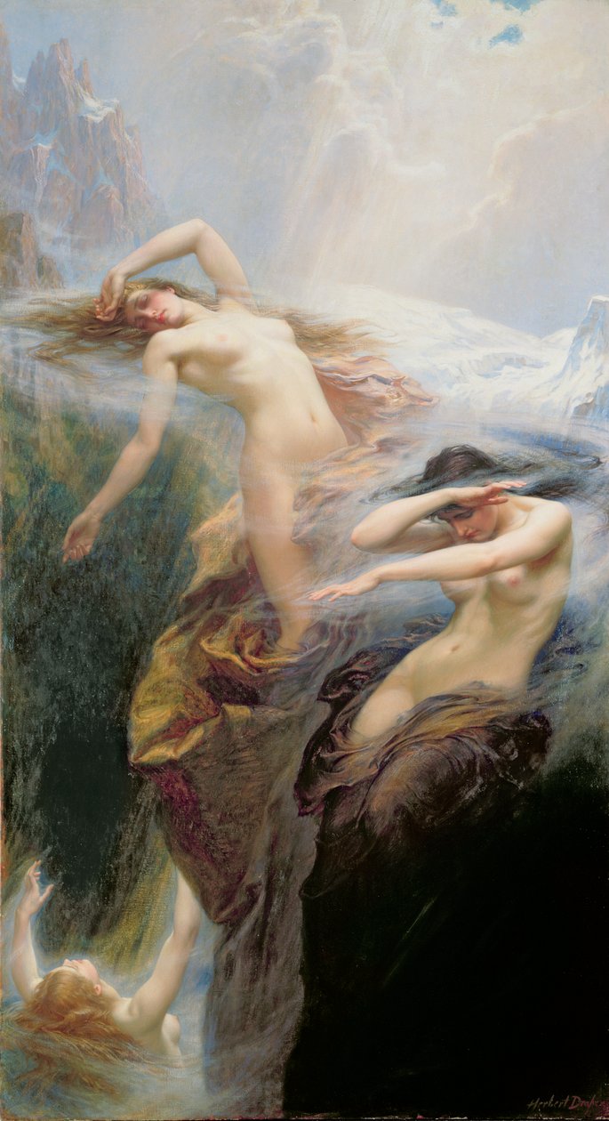 ضباب الجبل أو ، Clyties of the Mist ، 1912 بواسطة هربرت جيمس درابر