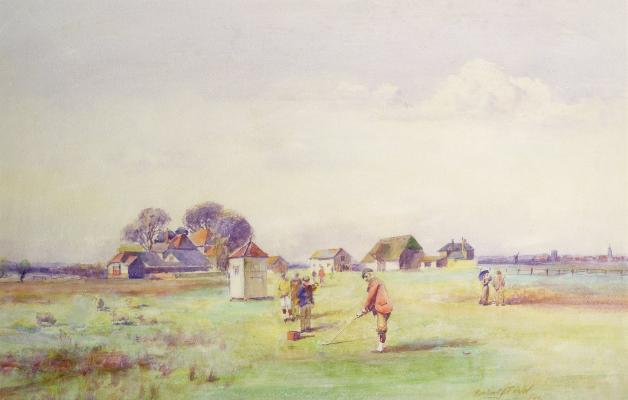 أول قمزة في رويال سانت جورج ، ساندويتش ، 1910 (مرحاض) بواسطة هربرت جون فين