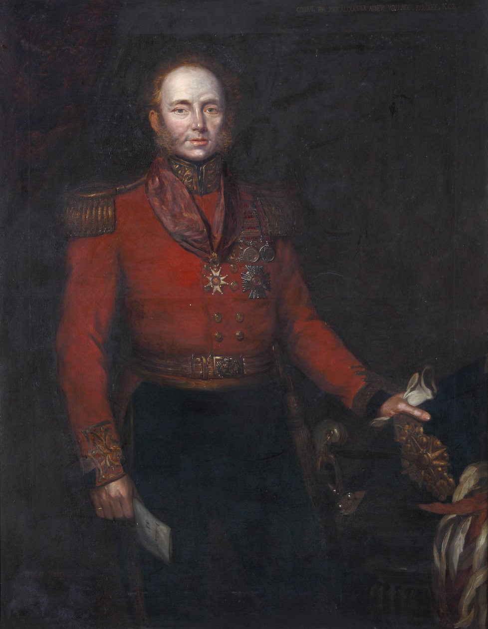 اللواء جون ألكسندر دنلوب أجنيو والاس ، c.1829 بواسطة هربرت سيدني