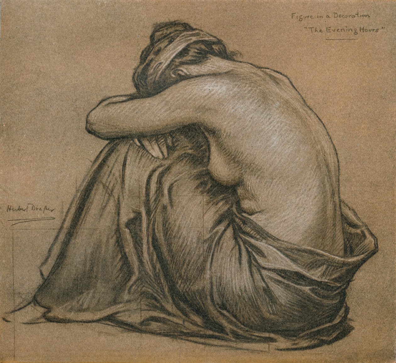 دراسة للديكور ، ساعات المساء ، ج .1916 بواسطة هربرت جيمس درابر