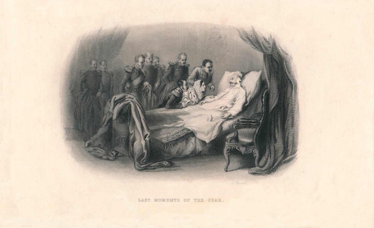 اللحظات الأخيرة للقيصر ، c1857. بواسطة هربرت بورن