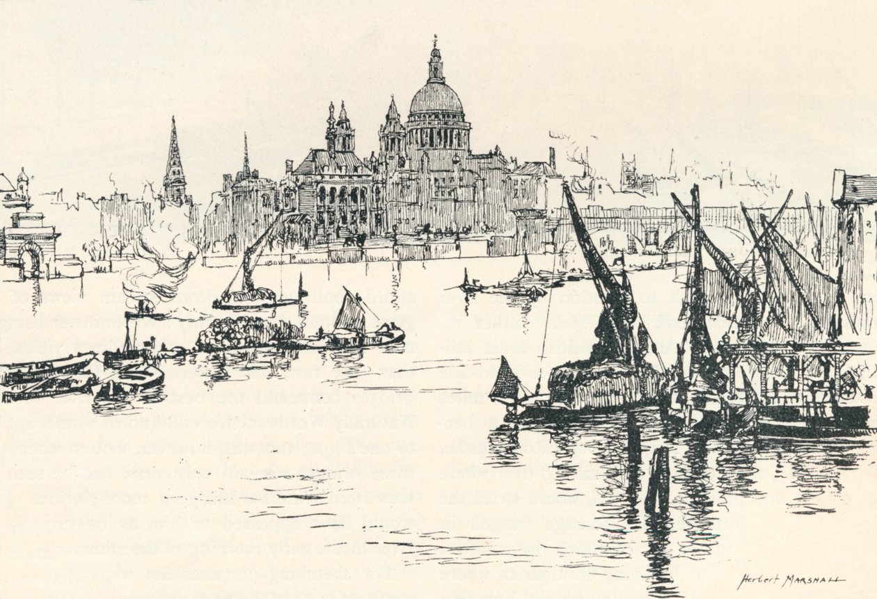 من جسر واترلو ، 1873 ، 1894 بواسطة هربرت مينزيس مارشال