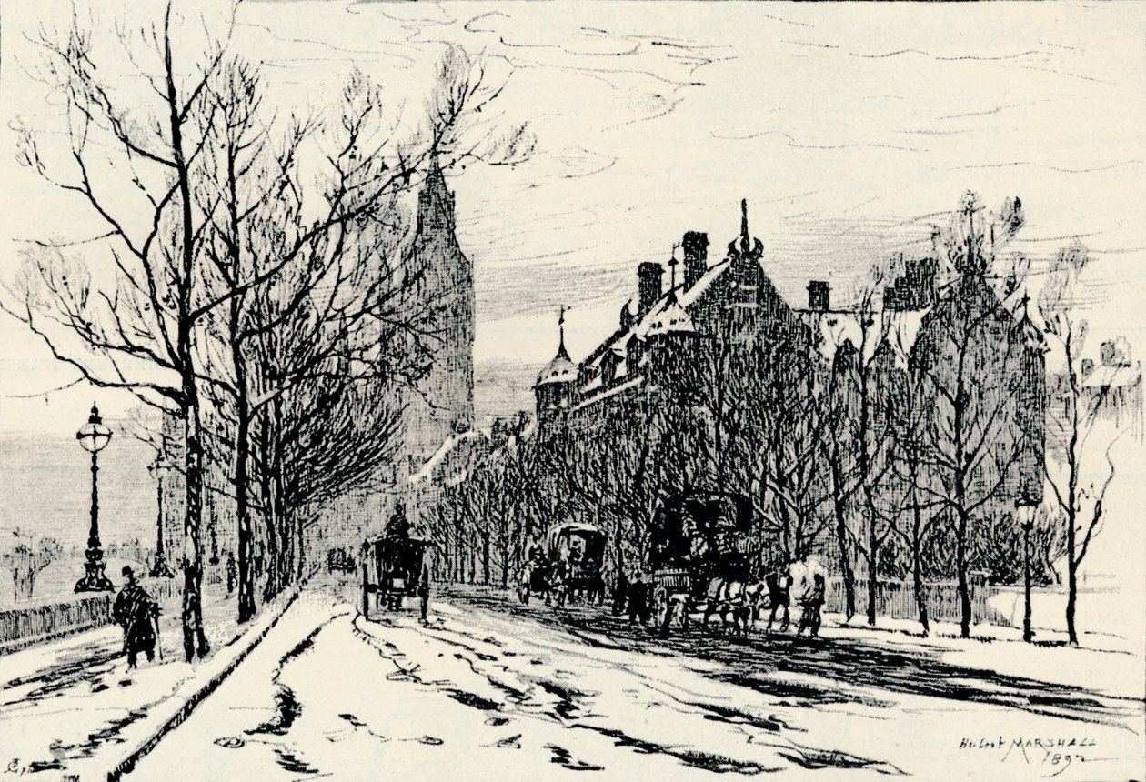 السد ، وستمنستر ، c1892 ، 1894 بواسطة هربرت مينزيس مارشال