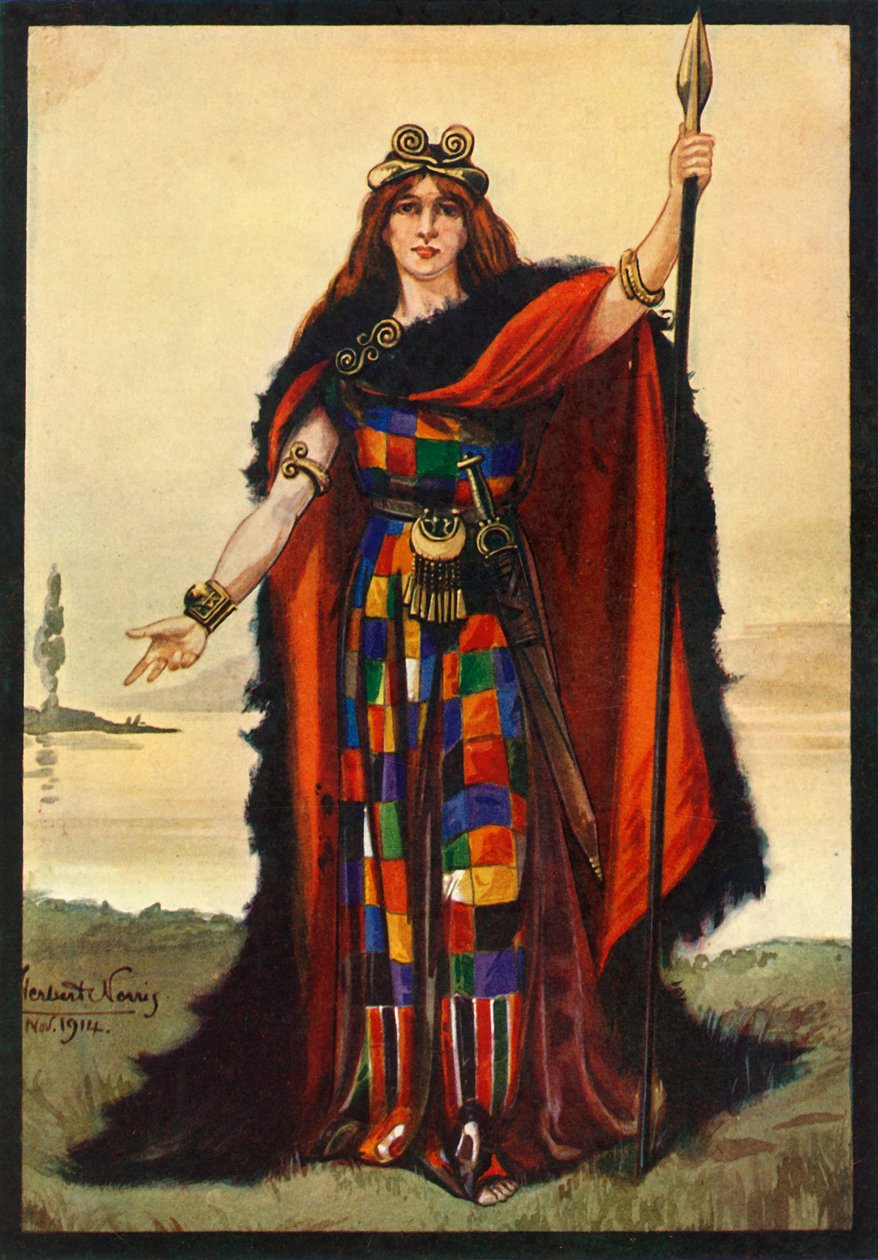 زعيم قبيلة سلتيك Boadicea ، 1924. بواسطة هربرت نوريس
