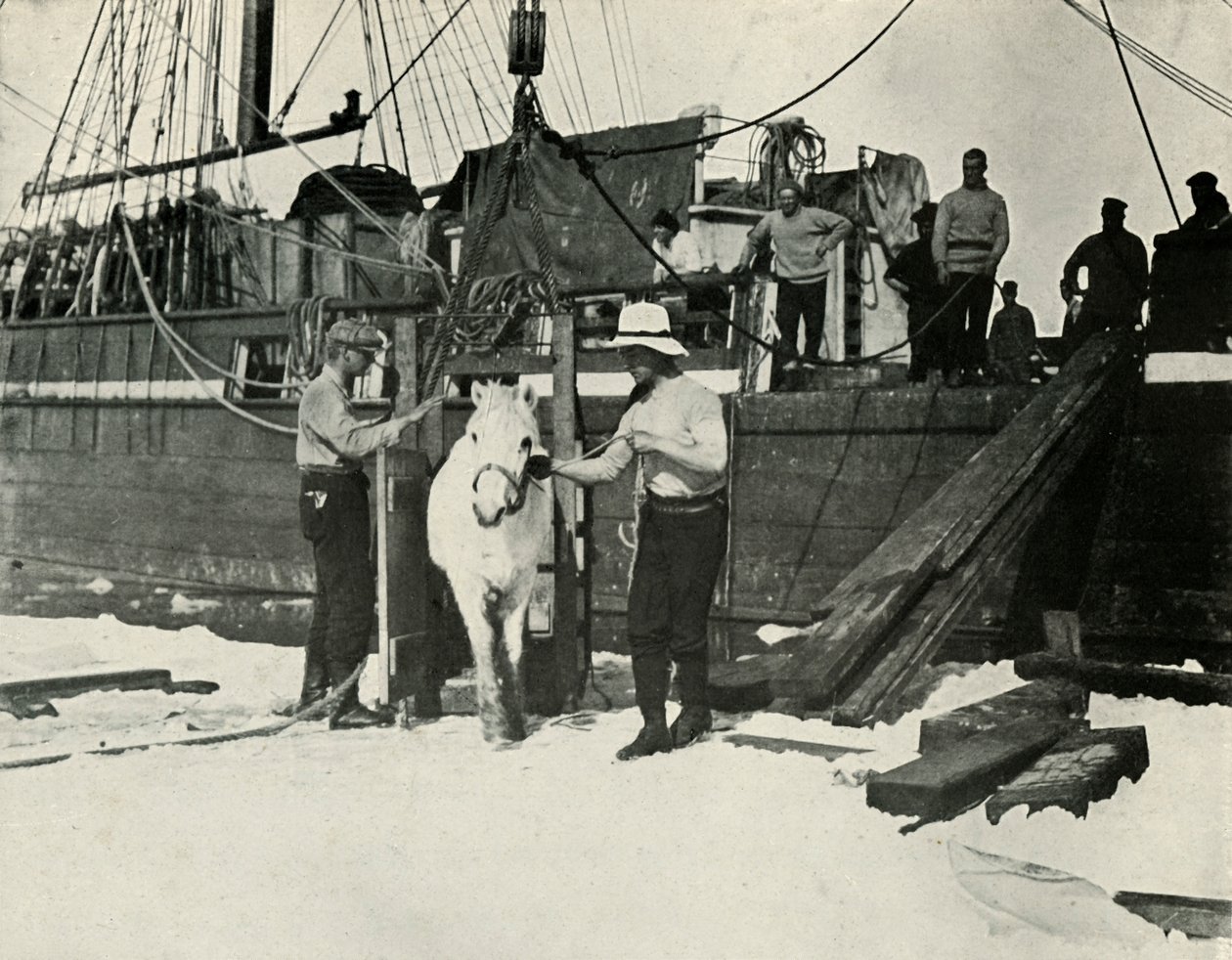إنزال المهور ، c19101913 ، 1913 بواسطة هربرت بونتينج