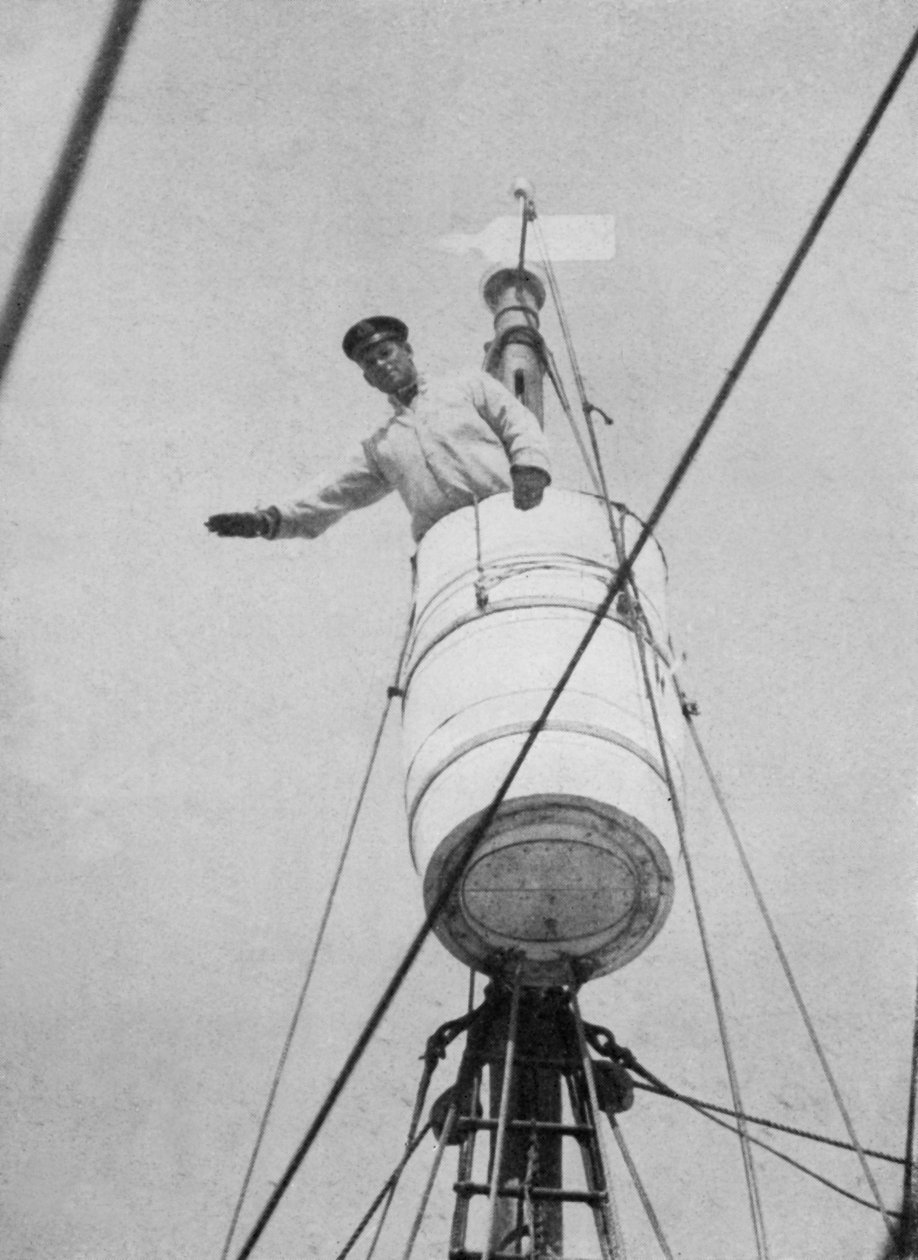 الملازم إيفانز في عش الغربان ، c19101913 ، 1913 بواسطة هربرت بونتينج