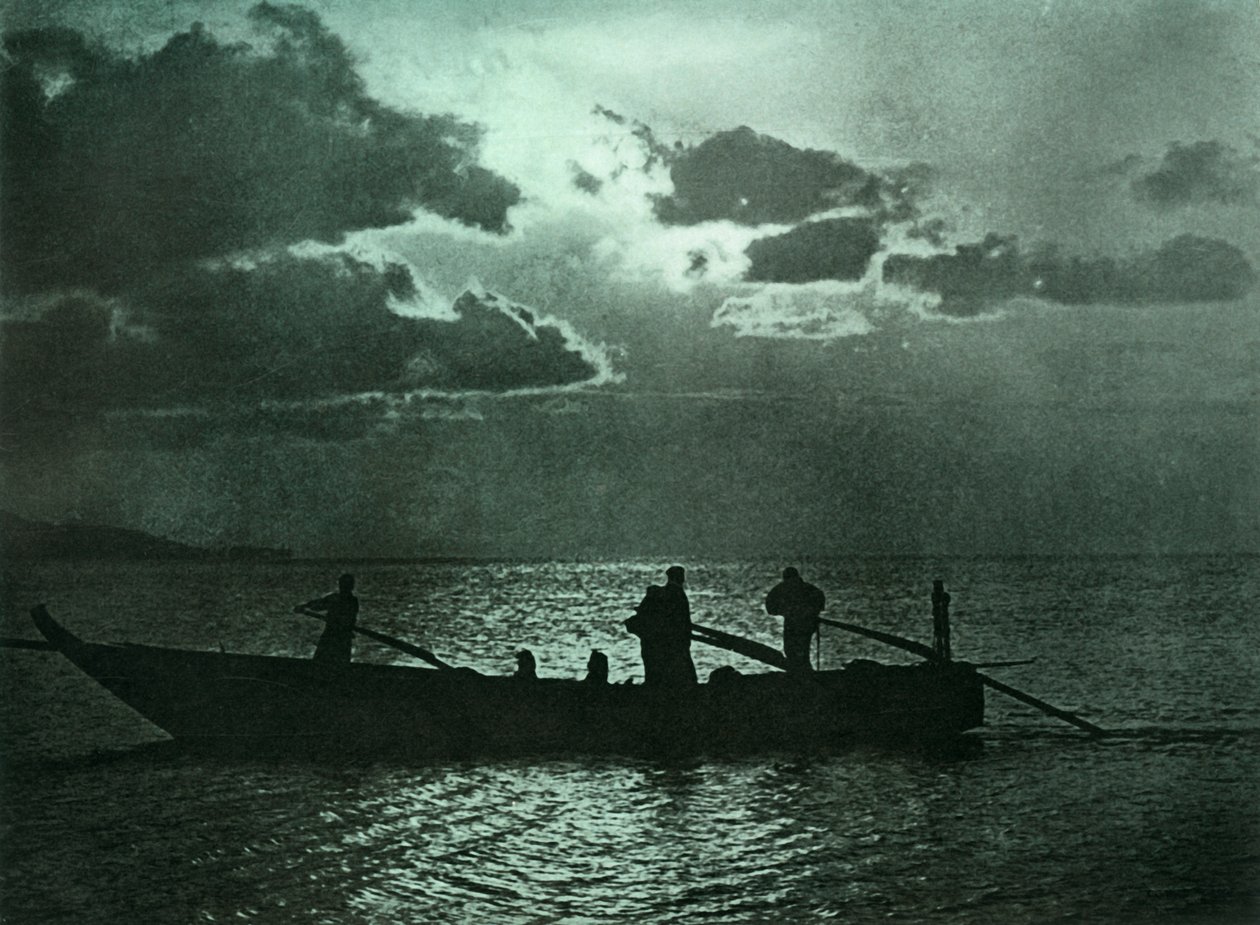 ضوء القمر في شيزو أورا ، 1910. بواسطة هربرت بونتينج