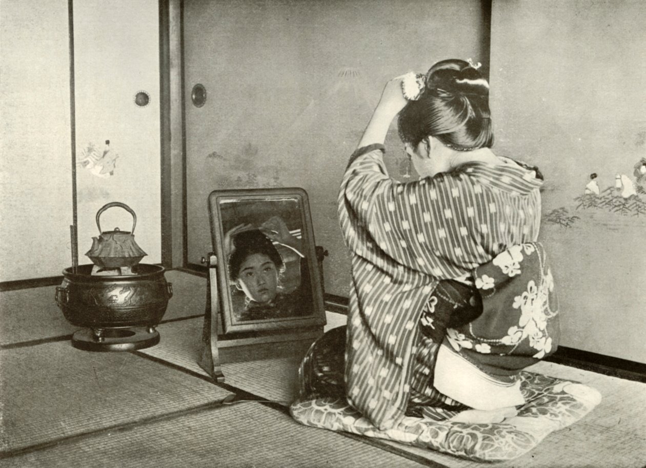 Prinking Up for the Day ، 1910. بواسطة هربرت بونتينج