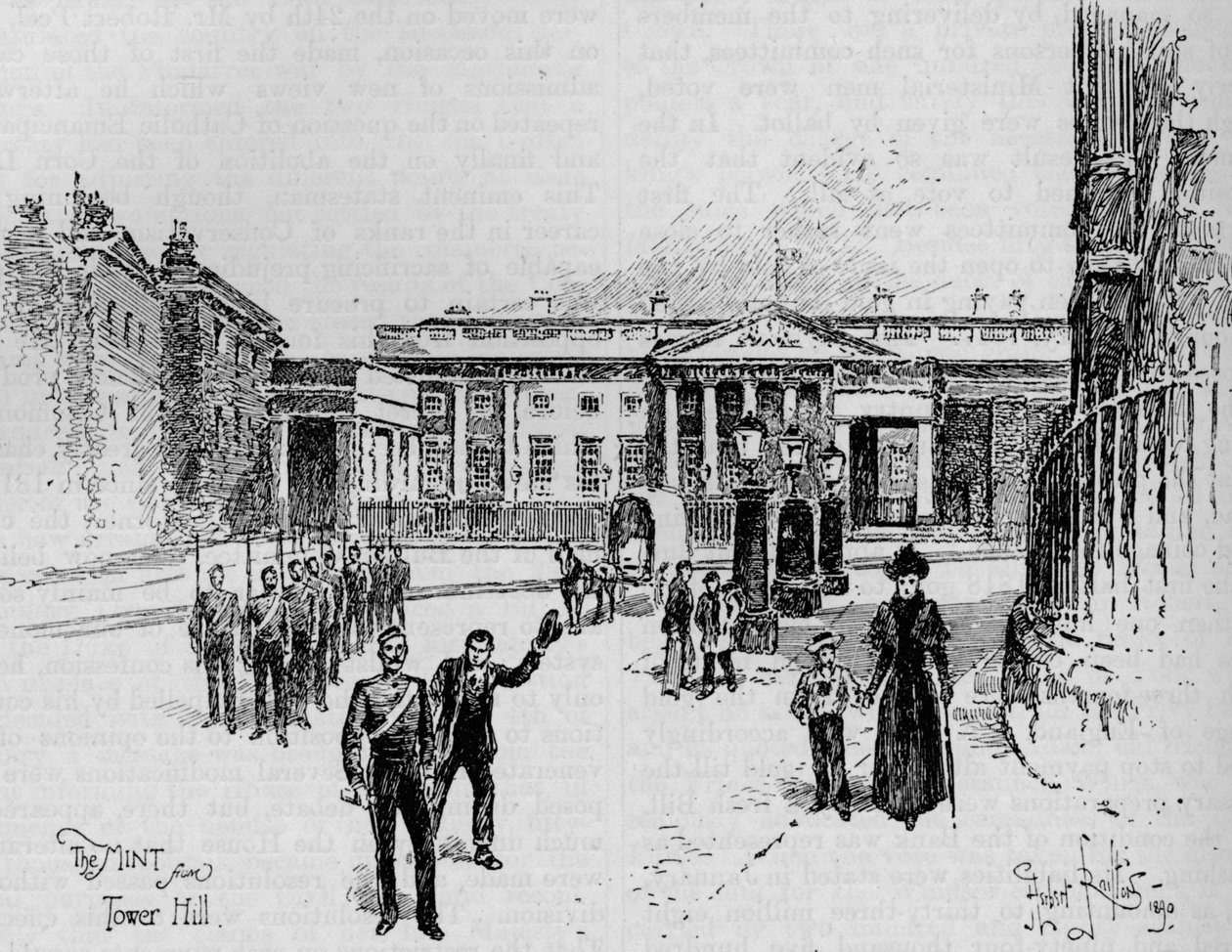 النعناع الملكي ، لندن ، القرن التاسع عشر 1906. بواسطة هربرت ريلتون