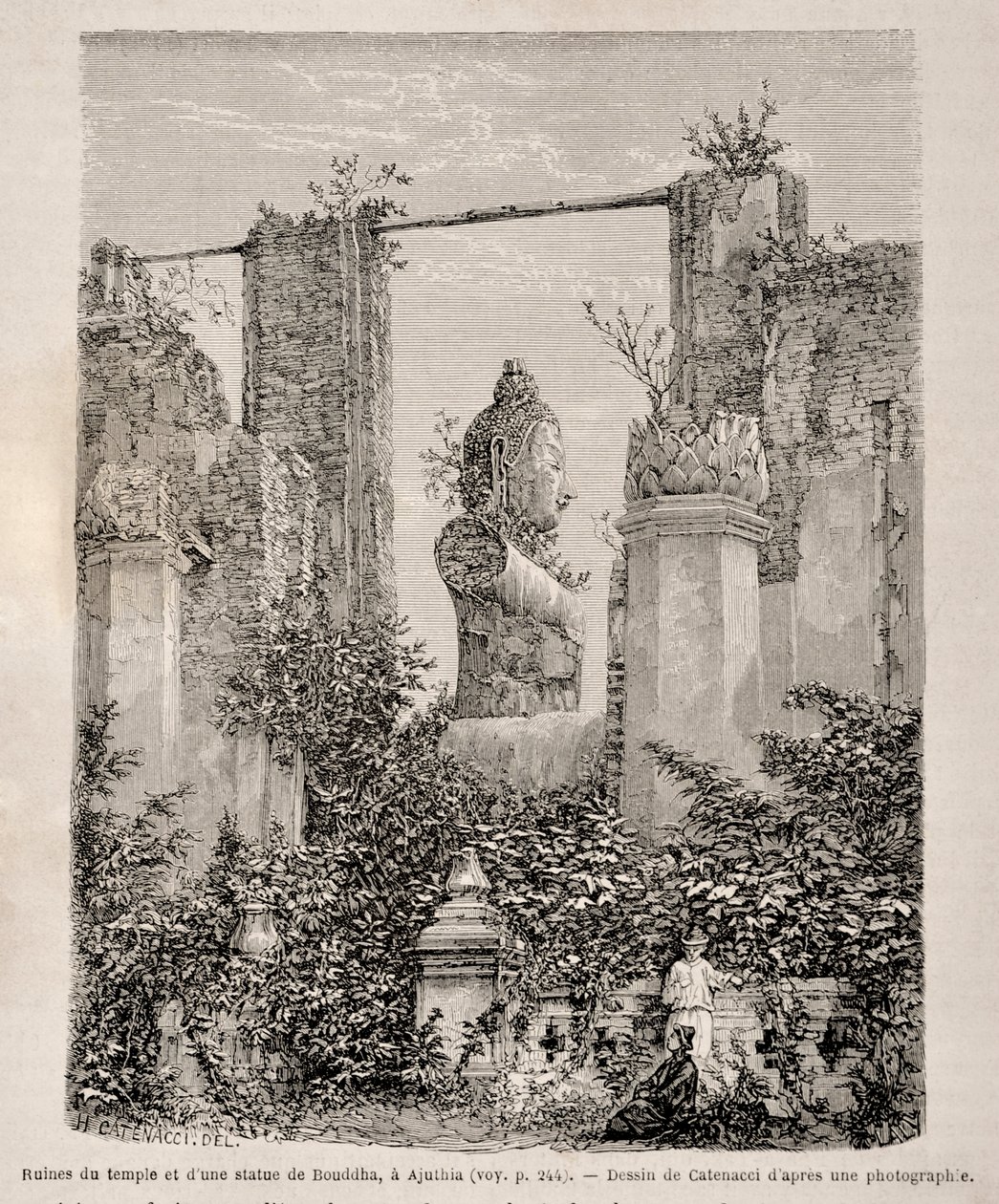 أطلال Wat Phra Mongkok Bopit ، أيوثايا بواسطة هرقل كاتيناتشي