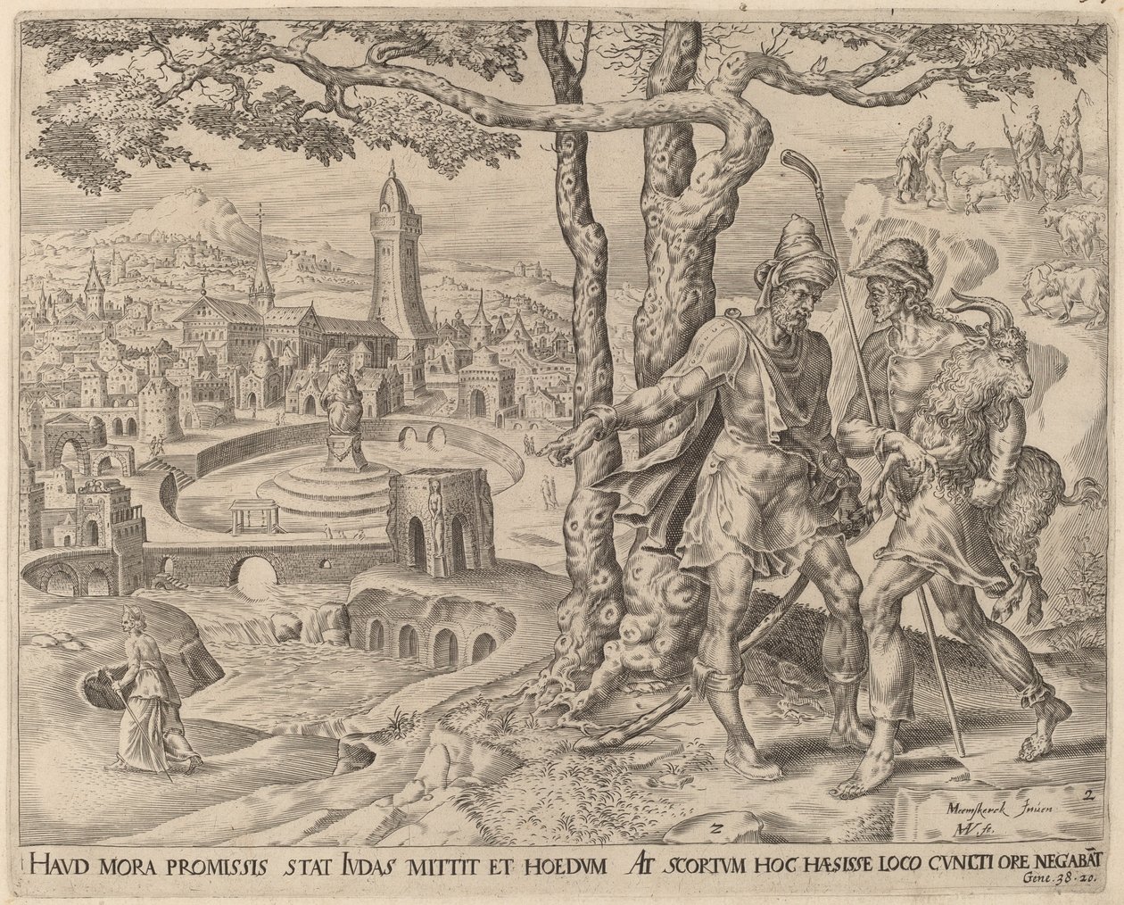حيرة العدلامي مع الطفل بواسطة هيرمان يانز مولر بعد Maerten van Heemskerck
