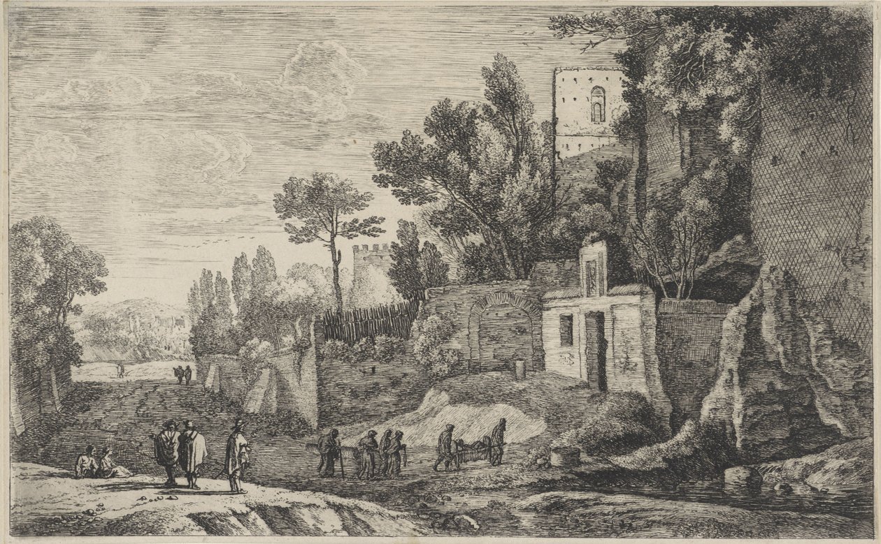 المناظر الطبيعية مع المستشفى Twelve Landscapes (عنوان السلسلة) بواسطة هيرمان فان سوانفيلت