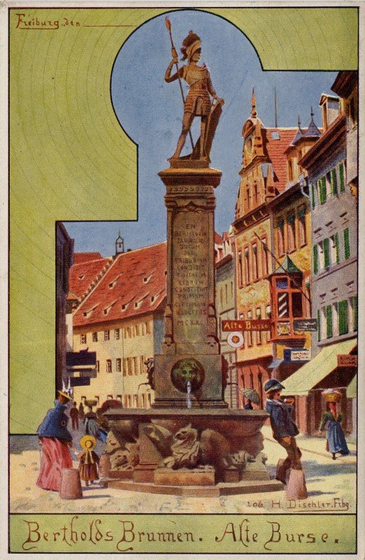 Bertholdsbrunnen ، فرايبورغ بواسطة هيرمان ديشلر