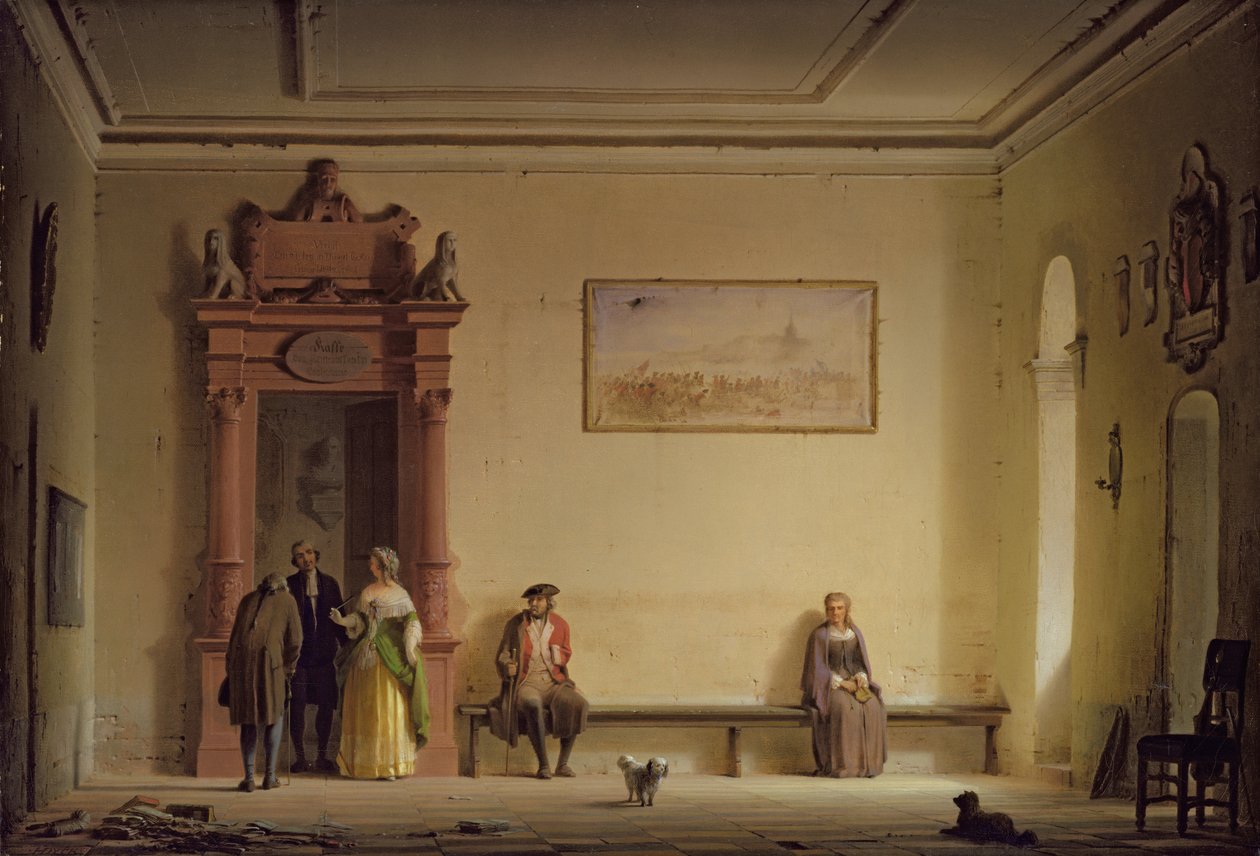 غرفة الانتظار ، 1857 بواسطة هيرمان ديك