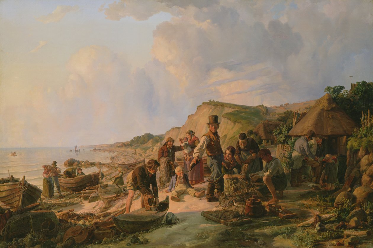 عودة الصياد في بروبستيير ، 1837 بواسطة هيرمان كوفمان