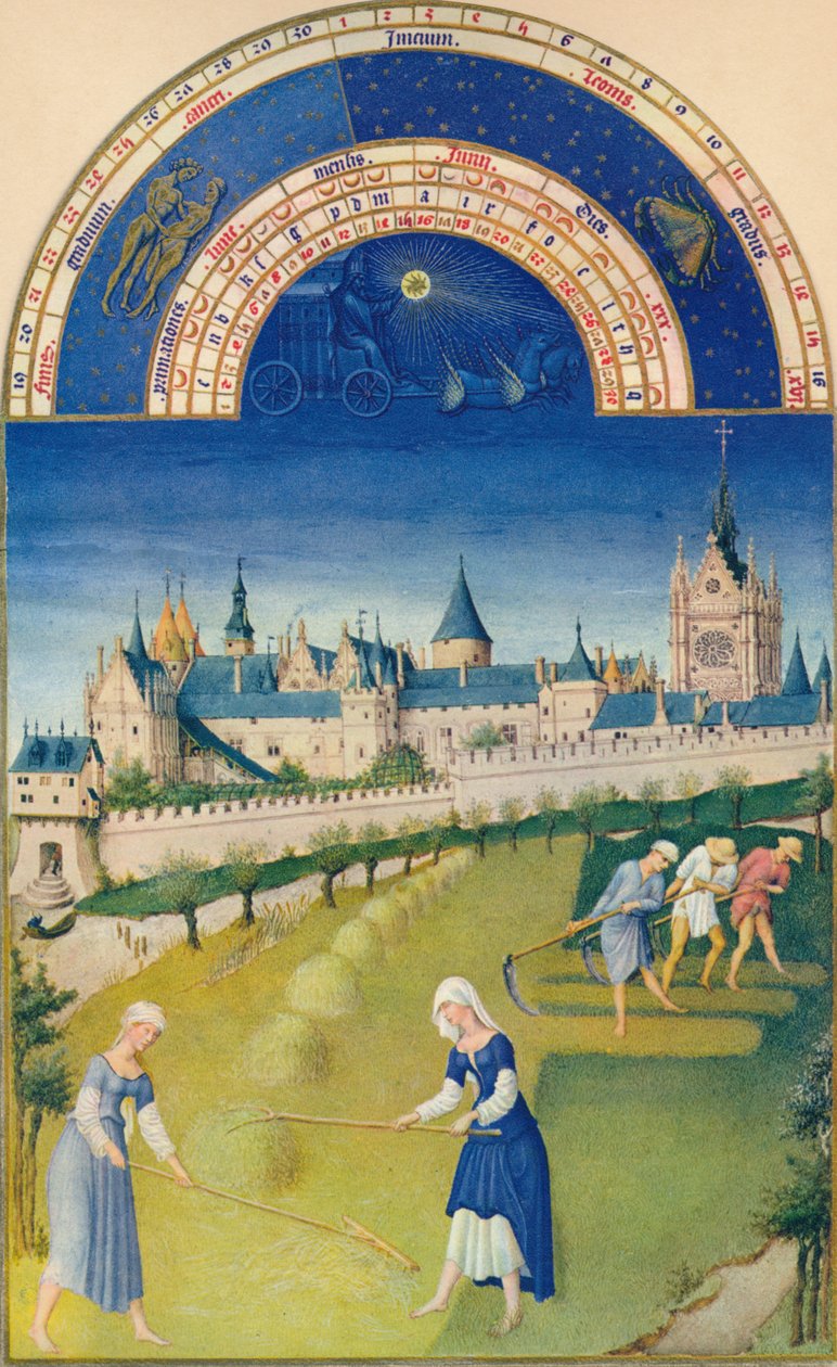 يونيو - القصر و Sainte-Chapelle ، القرن الخامس عشر ، 1939 بواسطة هيرمان ليمبورغ