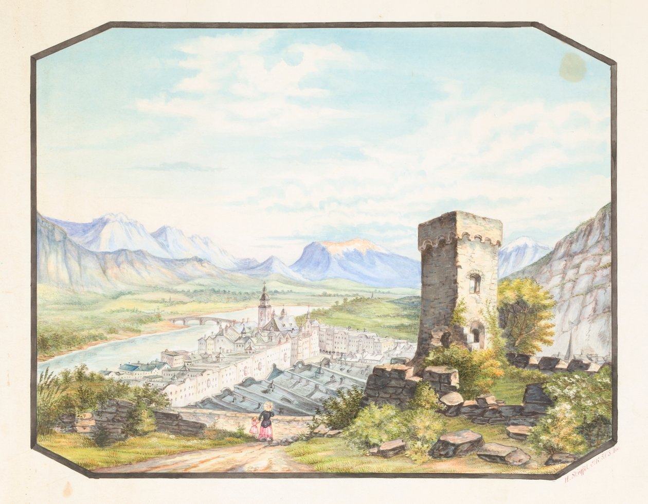 راتنبرغ ، تيرول ، كاليفورنيا. 1858-1882. بواسطة هيرمان ستيفل