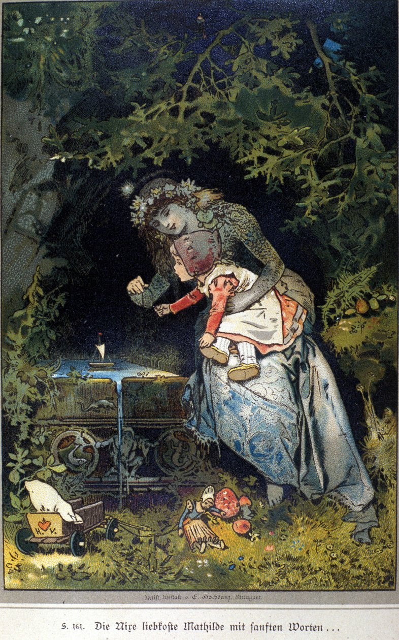 رسم توضيحي لفوغل لقصة من قبل الأخوين يعقوب (1785-1863) وويلهلم (1786-1859) جريم بواسطة هيرمان فوجل