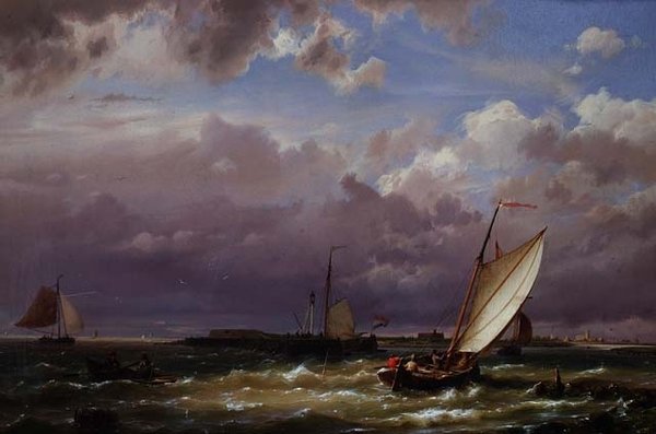 من Enkhuizen ، على Zuider Zee بواسطة هيرمانوس كويكوك