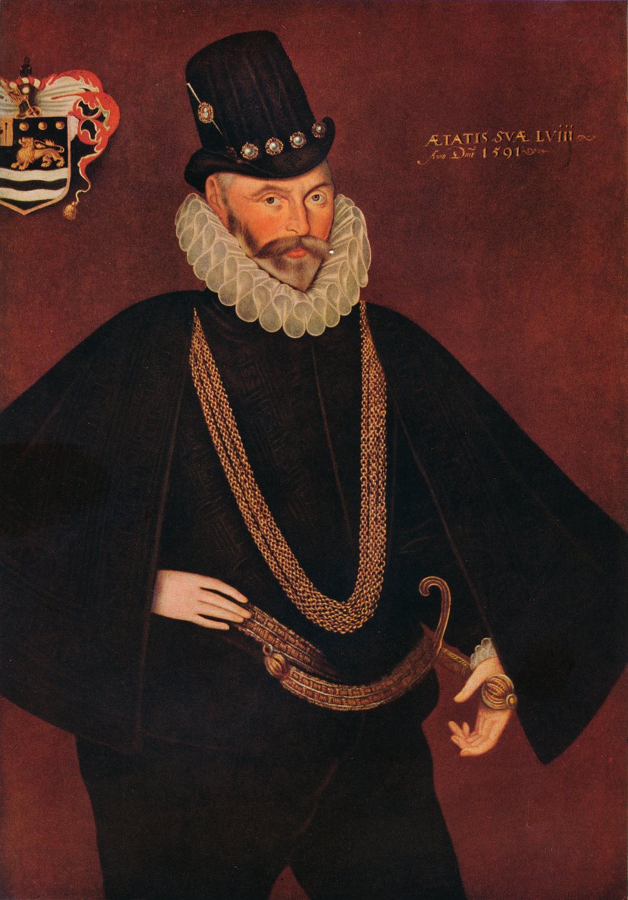 "السير جون هوكينز" ، 1591 بواسطة Hieronimo Custodis