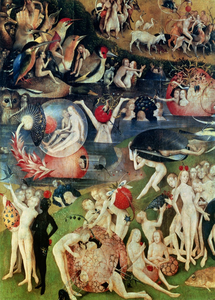 The Garden of Earthly Delights: Allegory of Luxury ، تفاصيل اللوحة المركزية ، c.1500 بواسطة هيرونيموس بوش