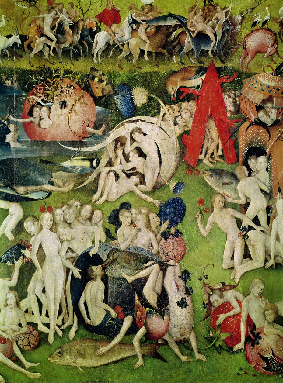The Garden of Earthly Delights: Allegory of Luxury ، تفاصيل اللوحة المركزية ، c.1500 بواسطة هيرونيموس بوش