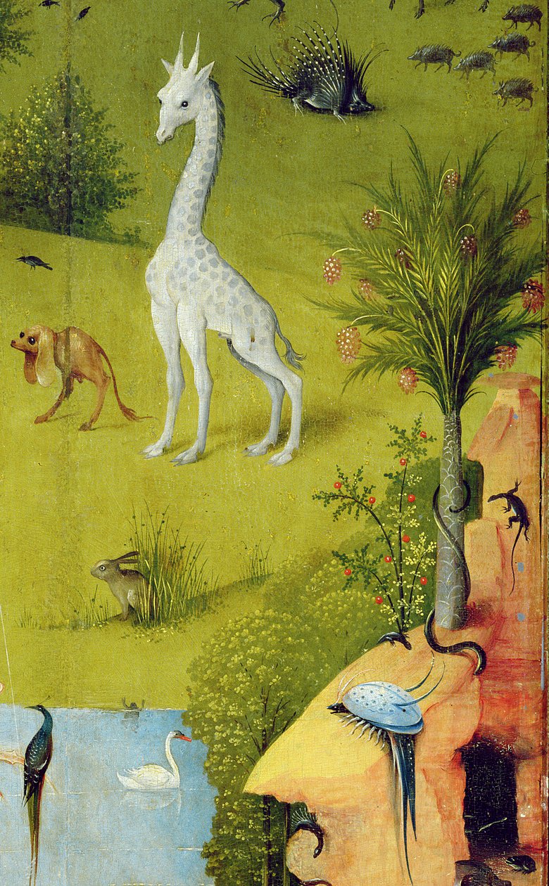 حديقة المسرات الأرضية ، c.1500 (تفاصيل 3425) بواسطة هيرونيموس بوش