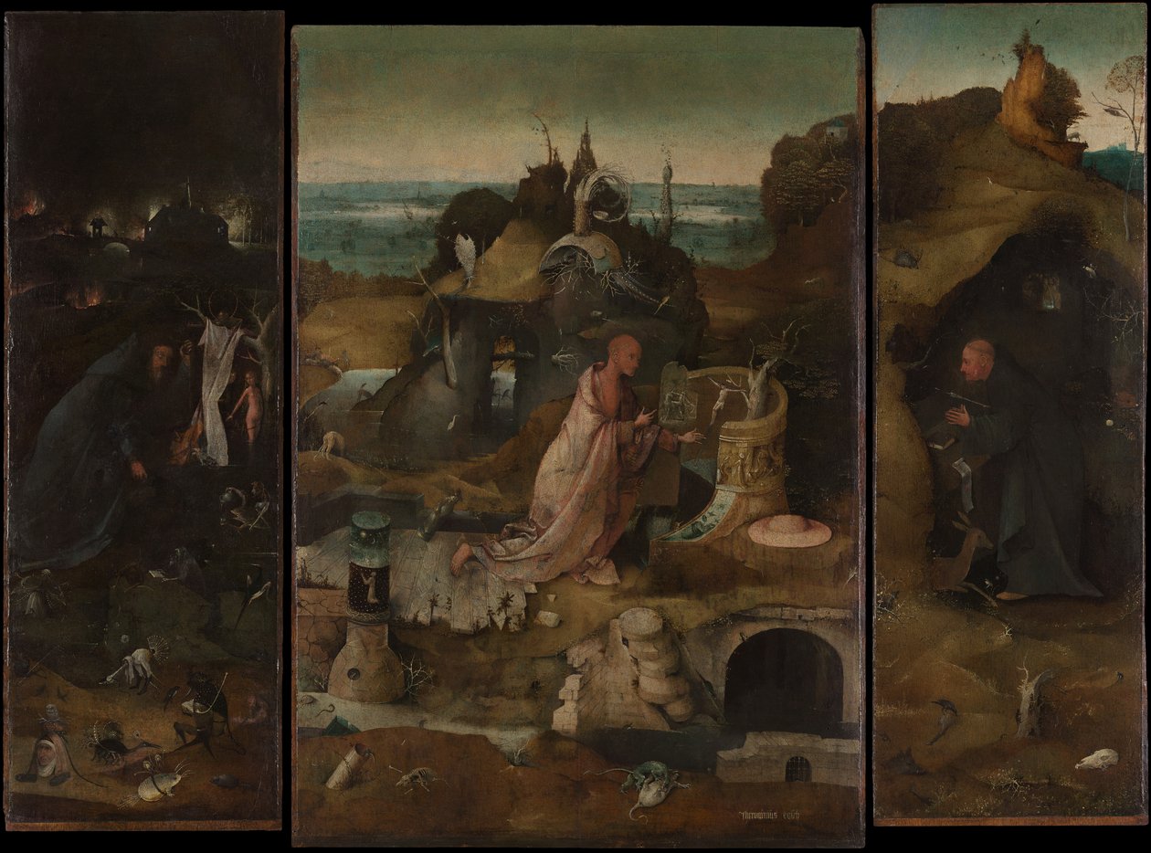 The Hermit Saints Triptych بواسطة هيرونيموس بوش
