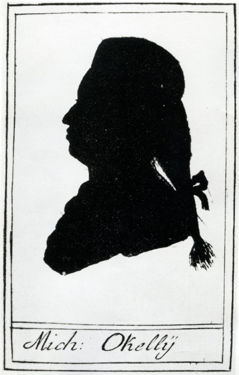 صورة ظلية لمايكل أوكيلي ، 1786 بواسطة Hieronymus Loschenkohl