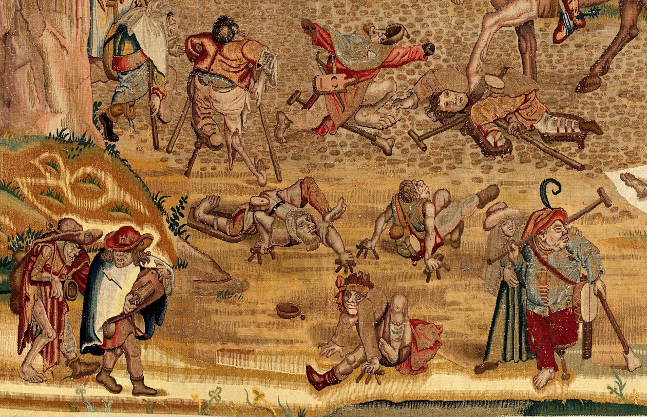 نسيج مستوحى من أعمال هيرونيموس بوش، حوالي 1560 (الذهب والفضة والحرير والصوف) بواسطة هيرونيموس (بعد) بوش