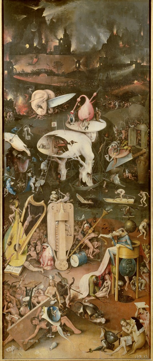 الجحيم (اللوحة اليمنى من The Garden of Earthly Delights) بواسطة هيرونيموس بوش