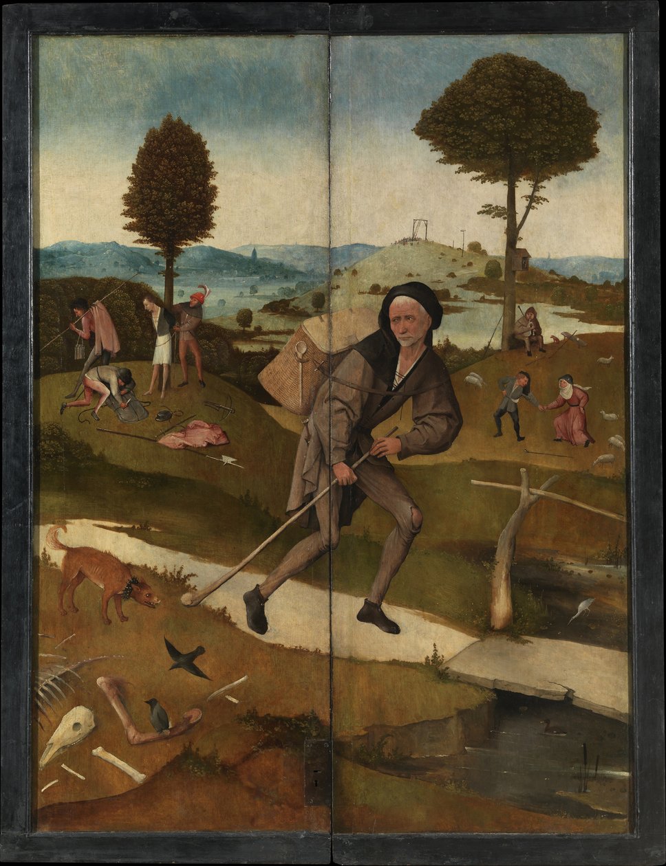 بائع متجول The Haywain Triptych ، عكس بواسطة هيرونيموس بوش